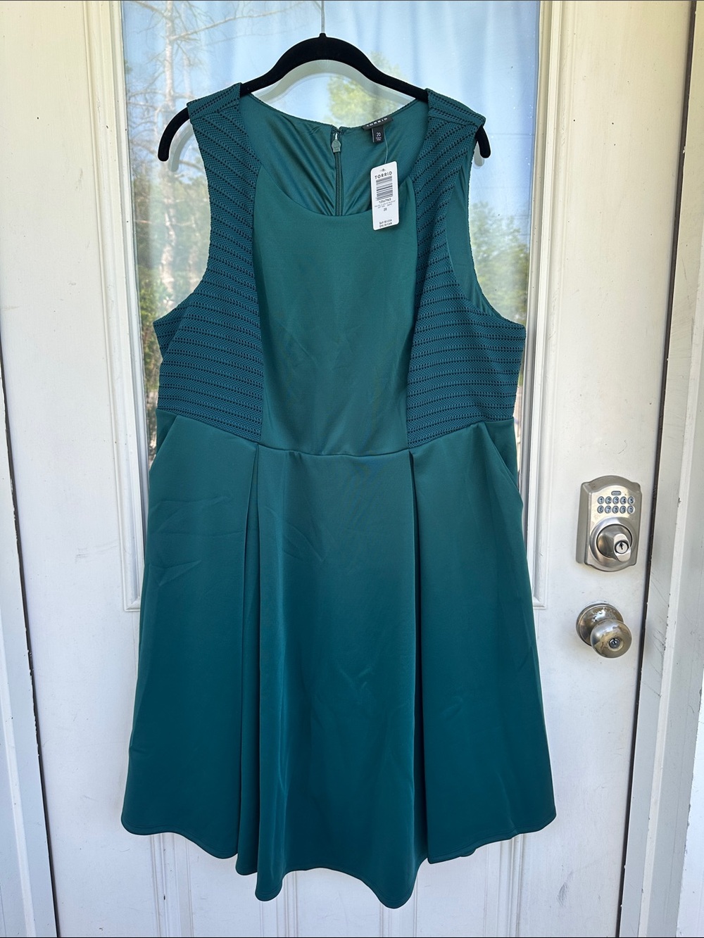 NWT Torrid Teal Sleeveless A-Line Dress (size 20)